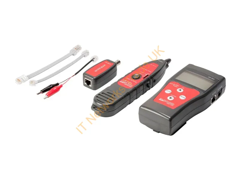 15962 - Monoprice 15962 Network Cable Tester Black, Red