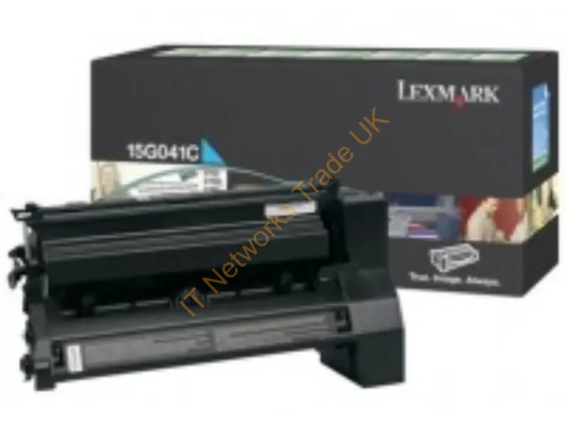 15G041C - Lexmark 15G041C Toner cartridge cyan return program, 6K pages/5% for Lexmark C 752/L