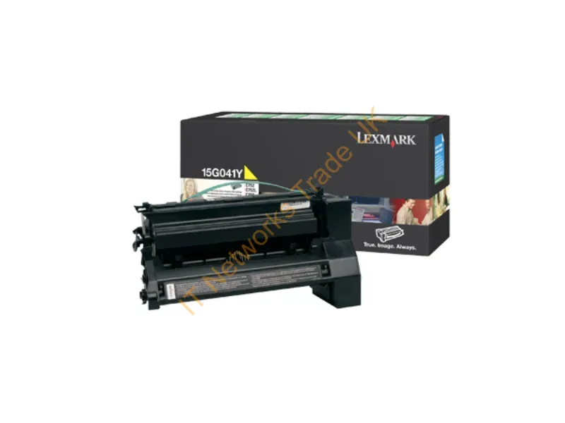 15G041Y - Lexmark 15G041Y Toner cartridge yellow return program, 6K pages/5% for Lexmark C 752/L