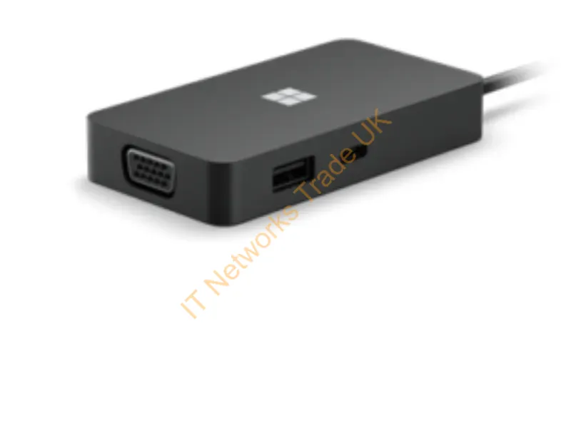 161-00002 - Microsoft Surface USB-C Travel Hub Wired USB 3.2 Gen 2 (3.1 Gen 2) Type-C Black