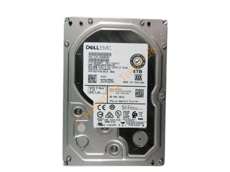 161-BBRL - Dell 161-Bbrl Internal Hard Drive 4 Tb 7200 Rpm 3.5" Serial Ata Iii