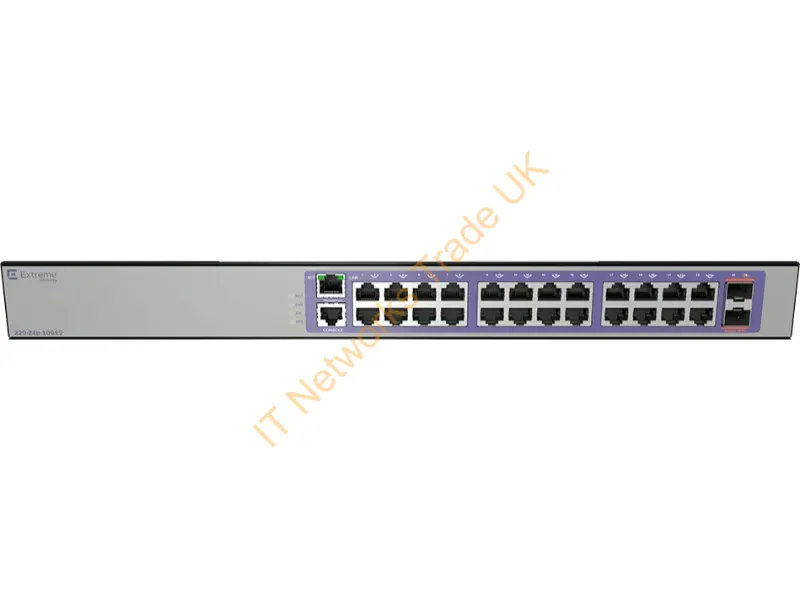 16563 - Extreme Networks 220-24P-10Ge2 Managed L2/L3 Gigabit Ethernet (10/100/1000) Power Over Ethernet (Poe) 1U Bronze, Purple