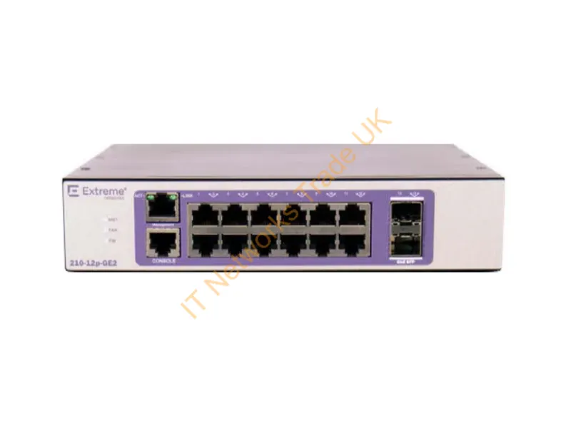 16567 - Extreme Networks 210-12P-Ge2 Managed L2 Gigabit Ethernet (10/100/1000) Power Over Ethernet (Poe) Bronze, Purple