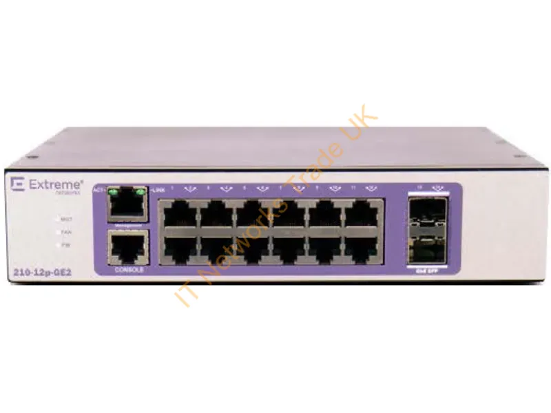 16568 - Extreme Networks 210-24T-Ge2 Managed L2 Gigabit Ethernet (10/100/1000) 1U Bronze, Purple