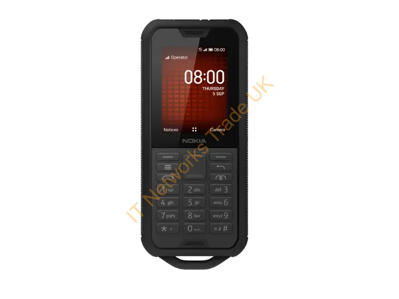 16CNTB01A04 - Nokia 800 Tough 2.4 Inch 4G UK SIM-Free Feature Phone with Google Assistant (Single-SIM) � Black