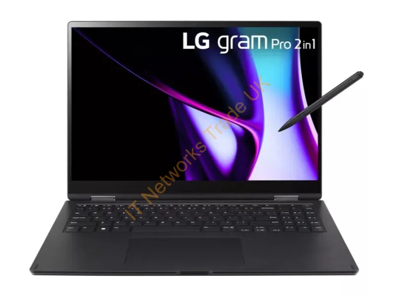 16T90SP-G.AAB5U1 - Lg 16T90Sp-G.Aab5U1 Laptop Intel Core Ultra 7 155H Hybrid (2-In-1) 16" Touchscreen Wqxga 16 Gb Lpddr5X-Sdram 512 Gb Ssd Wi-Fi 6E (802.11Ax) Windows 11 Home Black