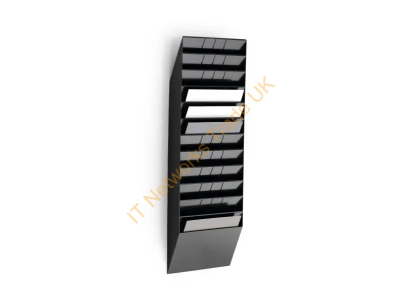 1709781060 - Durable FLEXIBOXX literature rack 12 shelves Black