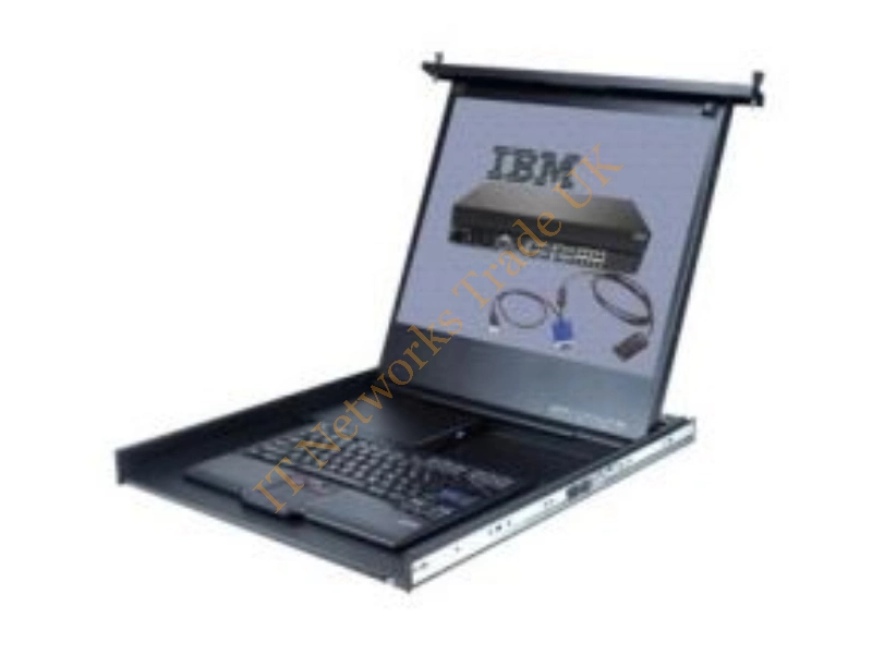 172319X IBM 1U 19-inch Flat Panel Console Kit with Multi-Burner Drive KVM LCD And Keyboard Combo