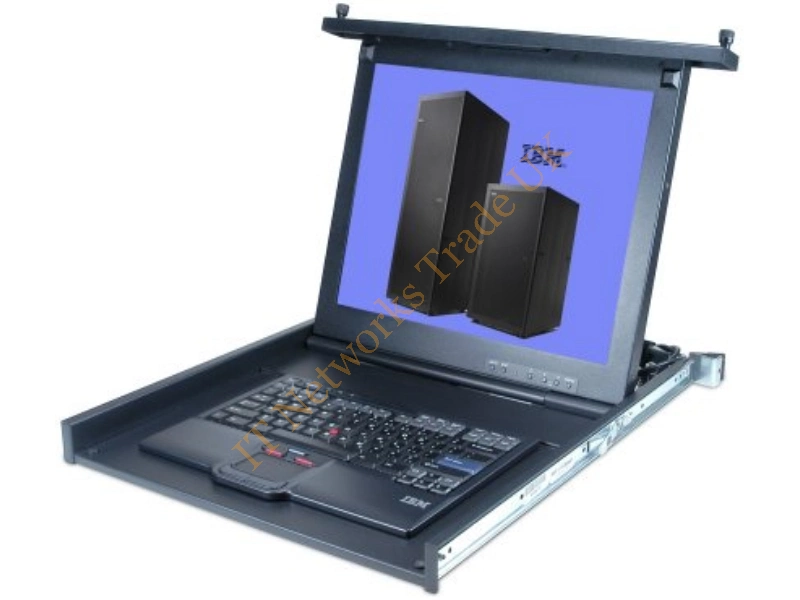 17231RX Lenovo 1U 17-inch Flat Panel Monitor Console Kit with Optical Drive for x3650 KVM LCD And Keyboard Combo