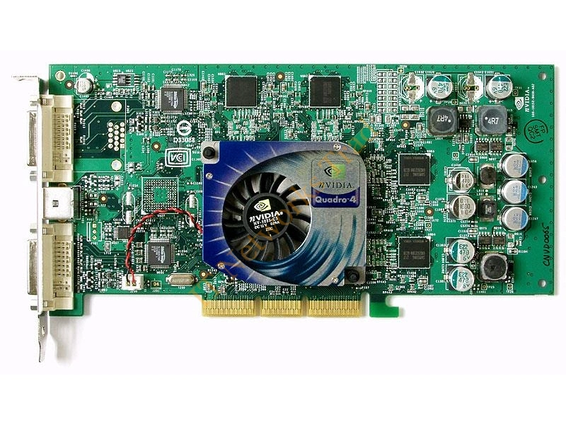 180-10152-0000-A03 nVidia Quadro4 980XGL 128MB Dual DVI AGP 8x Video Graphics Card