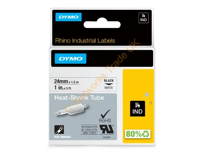 1805443 - Dymo 1805443 Label-Making Tape Black On White