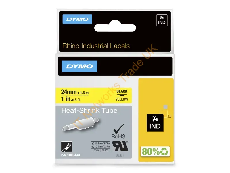 1805444 - Dymo 1805444 Label-Making Tape Black On Yellow