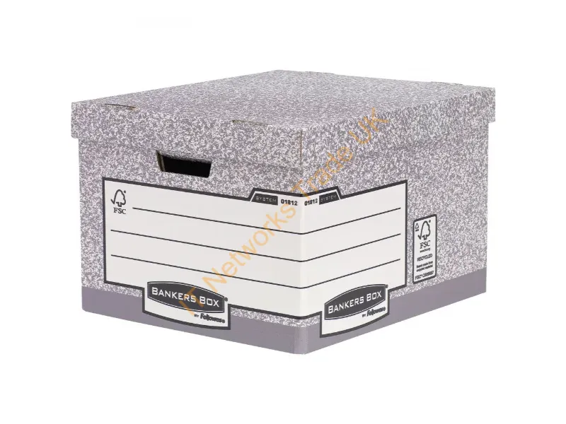 181201 - Bankers Box FSC System Large Heavy Duty Storage Box Pack of 10