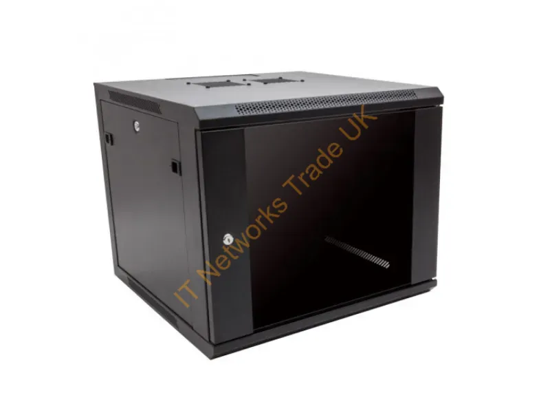 185-4761 - Racksolutions 185-4761 Rack Cabinet 12U Wall Mounted Rack Black