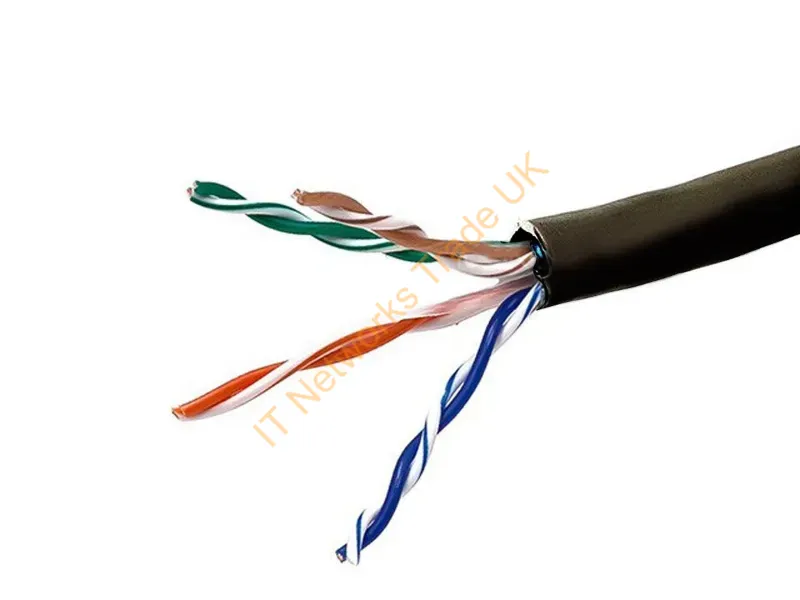 18618 - Monoprice 18618 Networking Cable Black 12000" (304.8 M) Cat5E S/Utp (Stp)