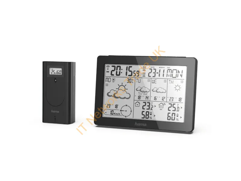 186369 - Hama Meteotime Black Battery