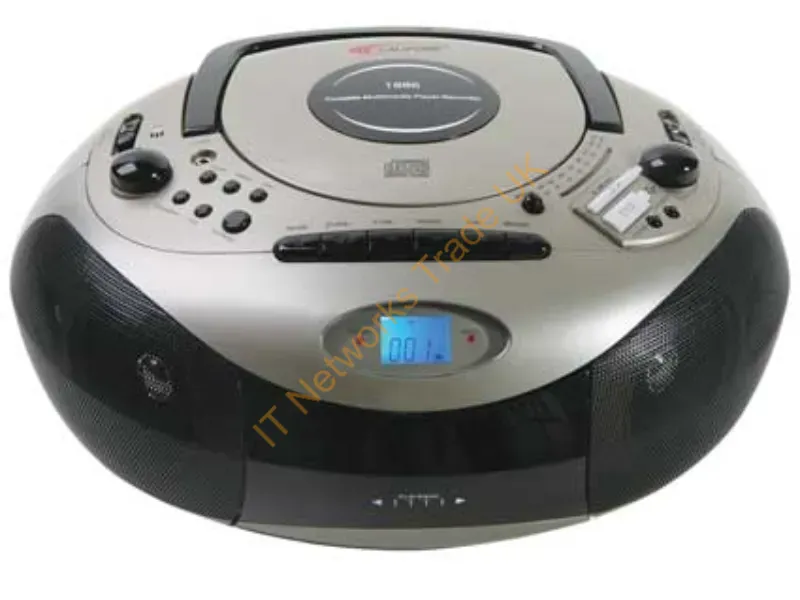 1886 - Ergoguys Califone 1886 Black, Silver Portable Cd Player