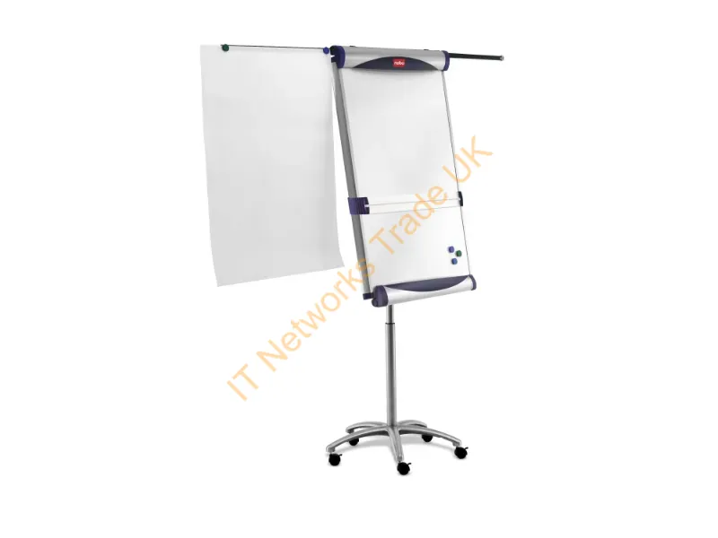 1901920 - Nobo Impression Pro Mobile Steel Magnetic Whiteboard Easel with Extended Display Arms