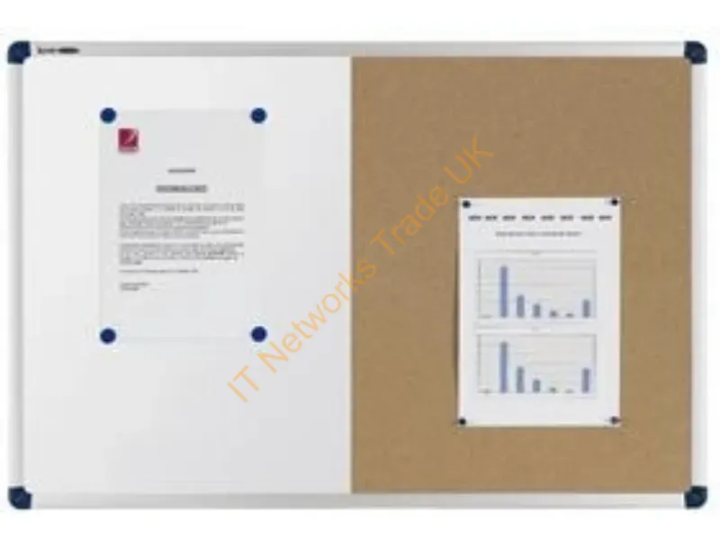 1902257 - Nobo Classic Combi Felt/Steel Noticeboard 90x60cm