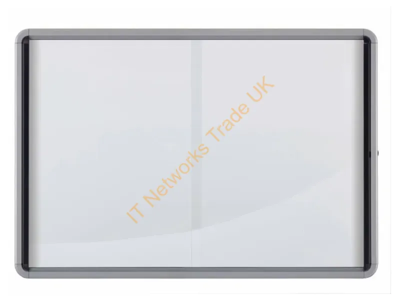 1902571 - Nobo Premium Plus Magnetic Lockable Notice Board Sliding Door 18xA4