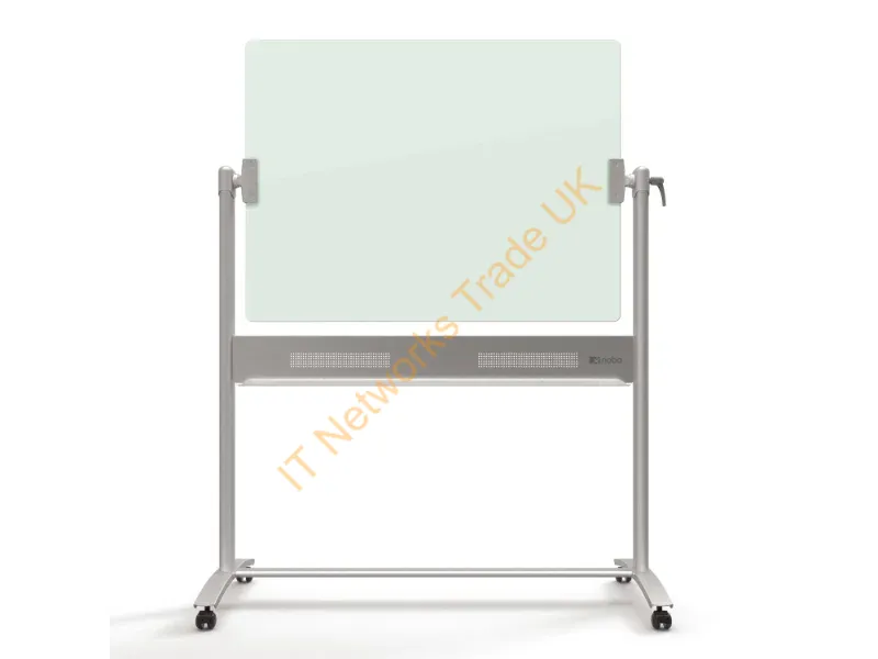 1903943 - Nobo Brilliant White Glass Mobile Whiteboard 120x90cm