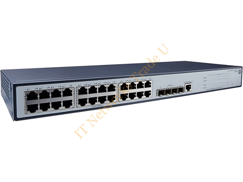1910-24G HP 24-Port 24 x 10/100/1000 + 4 x SFP Gigabit Ethernet Rackmountable Network Switch