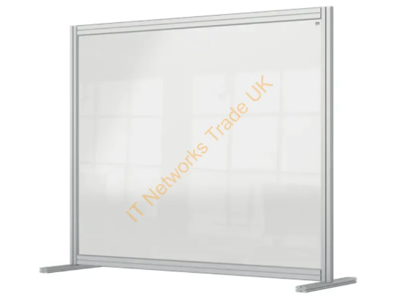 1915491 - Nobo Premium Plus Clear Acrylic Protective Desk Divider Screen Modular System 1200x1000mm