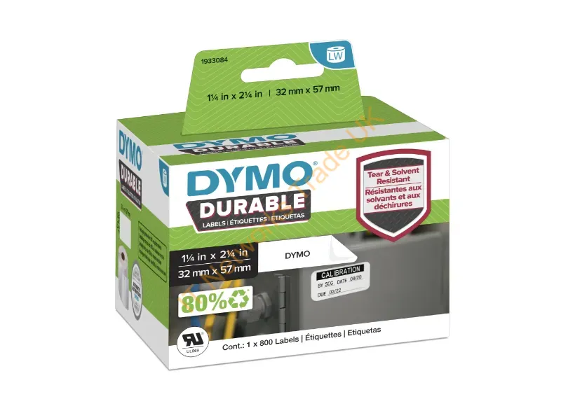 1933084 - DYMO 1933084 DirectLabel-etikettes, 57mm x 32mm Accessory