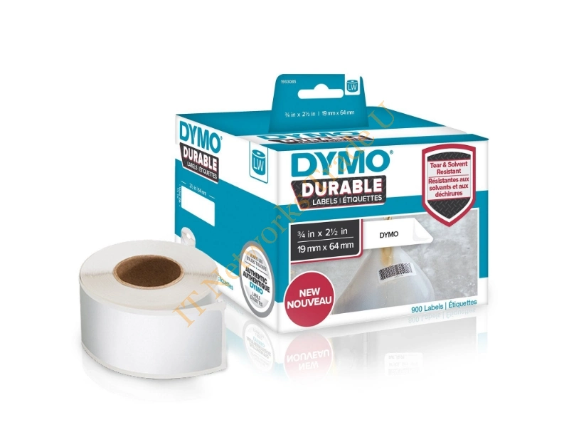 DYMO 1933085 DirectLabel-etikettes, 19mm x 64mm, Pack qty 900 Accessory