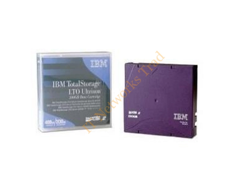 19P5887 IBM LTO Ultrium 2 Tape Cartridge LTO Ultrium LTO-2 200GB (Native) / 400GB (Compressed) Tape Media Storage