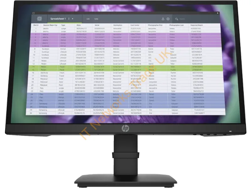 1A7E4AA - Hp P22 G4 22 Fhd Monitor Computer Monitor 21.5" 1920 X 1080 Pixels Full Hd Black