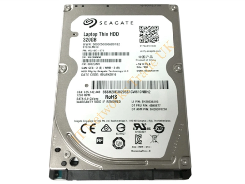 1DG14C-995 Seagate 320GB 5400RPM SATA 3Gb/s 2.5-inch Laptop Hard Disk Drive Internal HDD