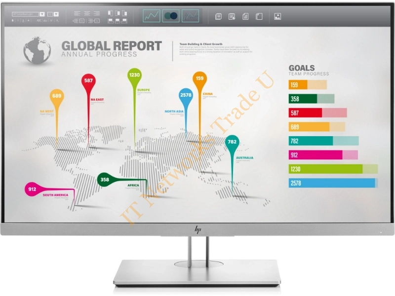 1FH52AT#ABB - HP EliteDisplay E273q 27" Quad HD LED Black, Silver computer monitor