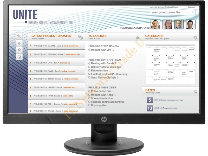 1FR84AT#ABU - HP V214a 20.7" Full HD LED Black computer monitor