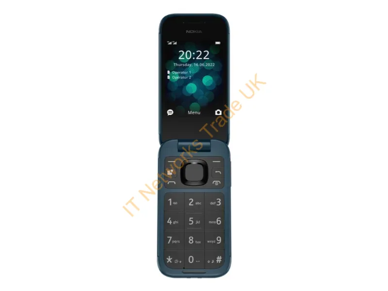 1GF011IPG1A02 - Nokia 2660 Flip 4G, VoLTE, 2,8"+1,77", 0,3MP, 48MB/128MB, Blue