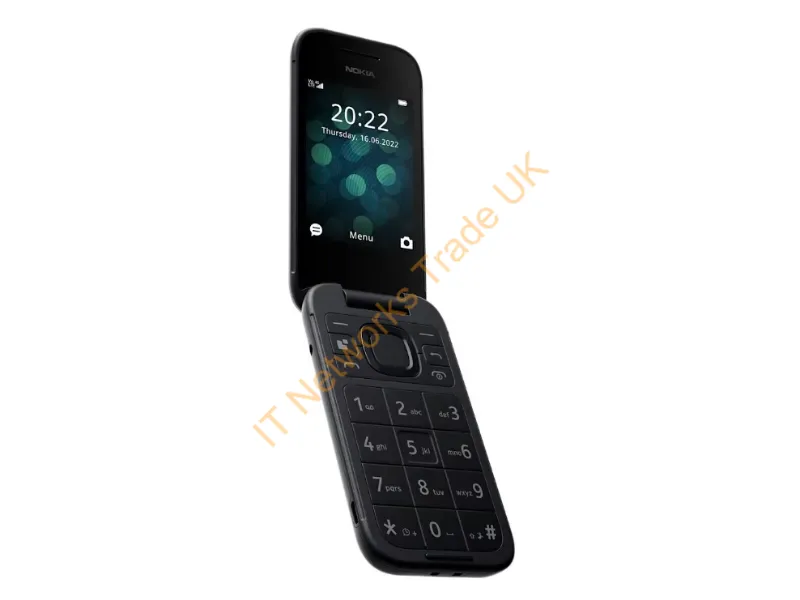 1GF033CPH1L05 - Nokia 2660 Flip 4G, VoLTE, 2,8"+1,77", 0,3MP, 48MB/128MB, Black