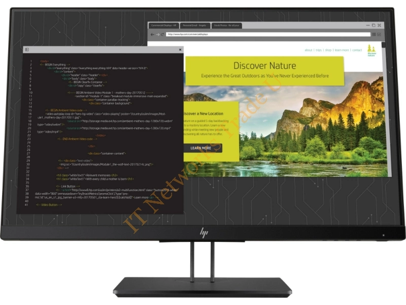 1JS07AT#ABU - HP Z24nf G2 23.8" Full HD LED Matt Black computer monitor