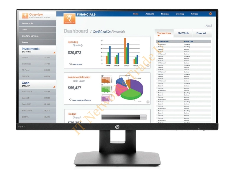 1KL30AA#ABB - HP VH240a 23.8" Full HD LED Black computer monitor
