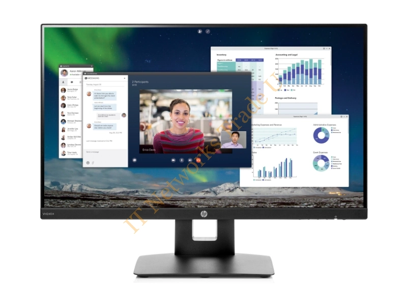 1KL30AA#ABU - HP VH240a 23.8" Full HD LED Black computer monitor