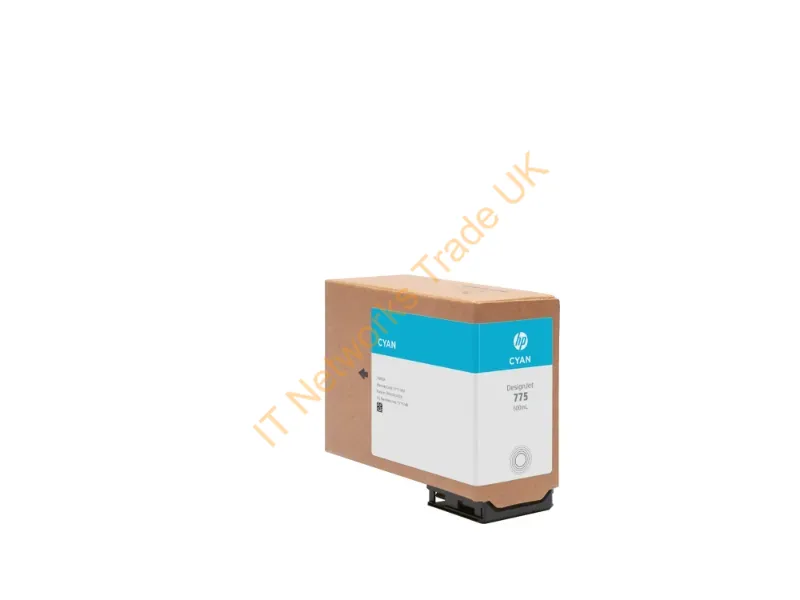 1XB17A - Hp 775 500-Ml Cyan Ink Cartridge