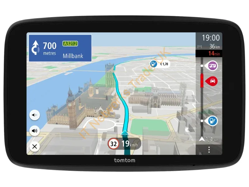 1YD7.002.30 - TomTom GO Camper Max navigator Fixed 17.8 cm (7") Touchscreen 400 g Black