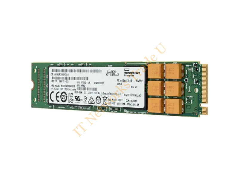 1YS332-035 Seagate Nytro XM1440 400GB Enterprise Multi-Level Cell (eMLC) PCI Express 3.0 x4 NVMe Mixed Use M.2 22110 Solid State Drive SSD Storage
