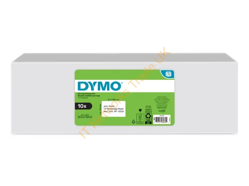 2011999 - Dymo 10 Pk 4Xl Shipping Labels 4Inx6In 220/Ro