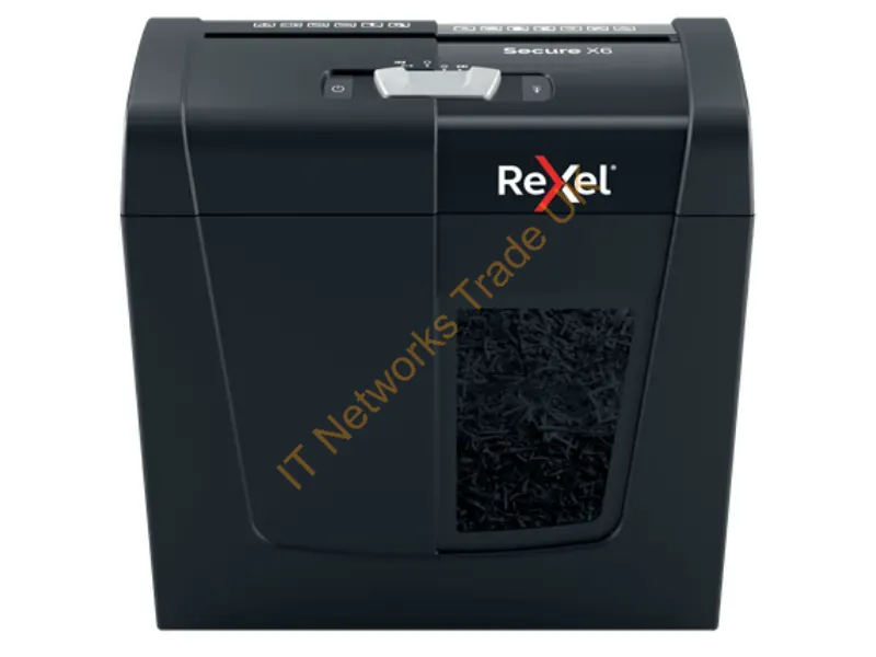 2020122 - Rexel Secure X6 paper shredder Cross shredding 70 dB Black