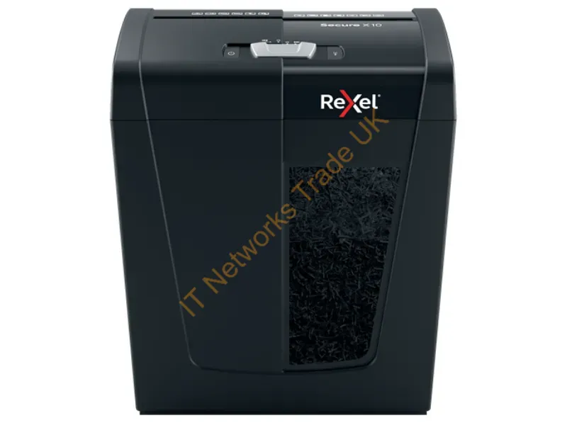 2020124 - Rexel Secure X10 paper shredder Cross shredding 70 dB Black