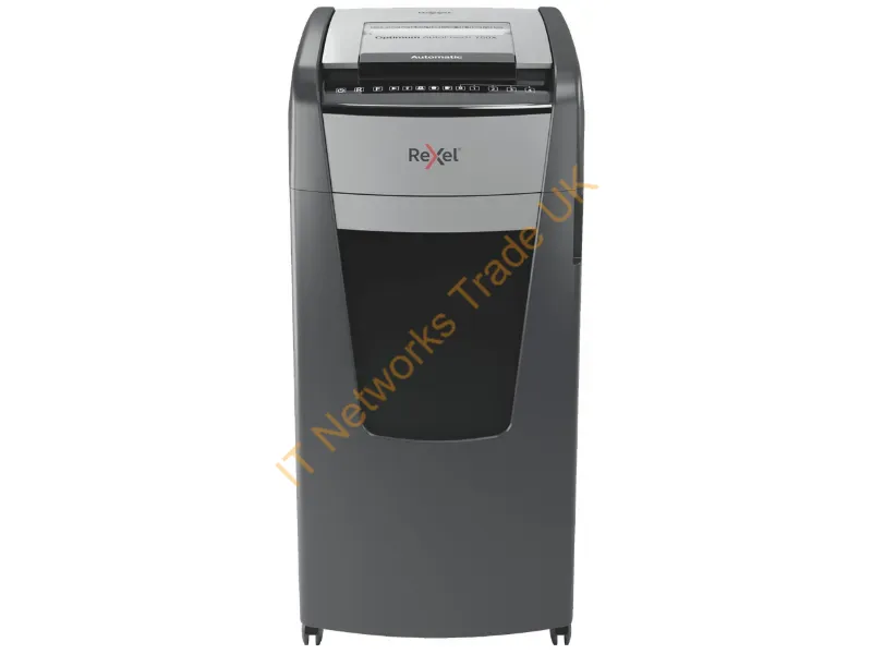 2020750X - Rexel Optimum AutoFeed+ 750X paper shredder Cross shredding 55 dB 23 cm Black, Silver