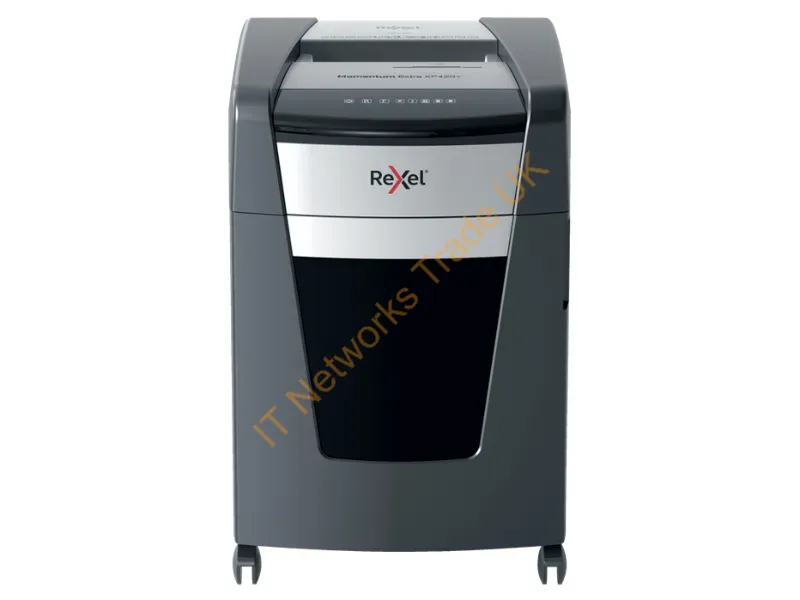 2021421XEU - Rexel Momentum Extra XP420+ Jam Free Cross Cut Paper Shredder P4