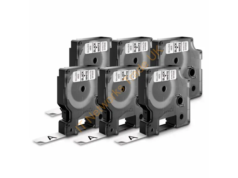 2025517 - Dymo Labelmanager D1 Tape 6 Pk Dymo Standard Label (45013)