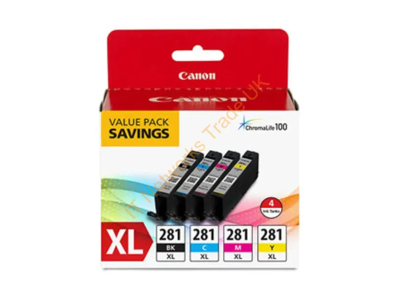 2037C005 - Canon Cli-281 Xl Ink Cartridge Original Black, Cyan, Magenta, Yellow