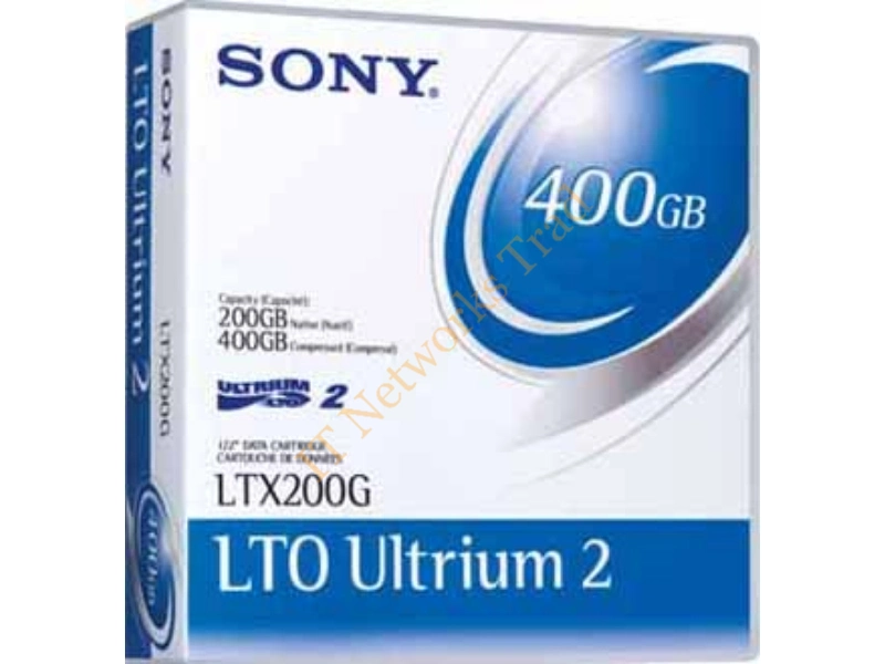 20LTX200G Sony LTO Ultrium 2 Library Pack Tape Cartridge LTO Ultrium LTO-2 200GB (Native) / 400GB (Compressed) 20 Pack Tape Media Storage